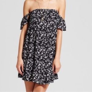Plus size off the shoulder flower print dress xxl